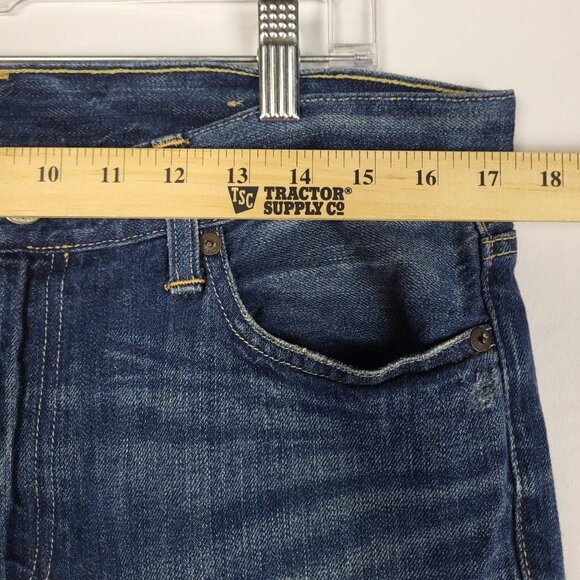 Polo Ralph Lauren Astor Slim Boyfriend Jeans Women's 29 Dark Wash Distressed - Picture 5 of 12